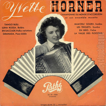 [Pochette de Tango bleu, Granada, En brio… (Yvette HORNER)]