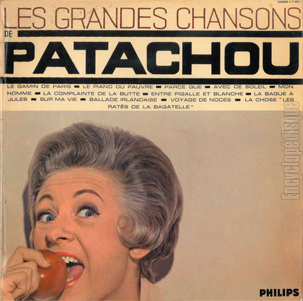 [Pochette de Les grandes chansons de Patachou (PATACHOU)]