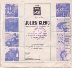 [Pochette de Les fleurs des gares (Julien CLERC) - verso]