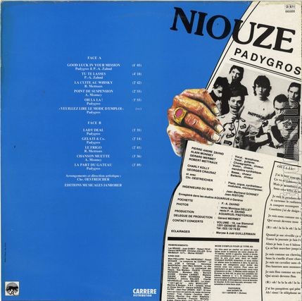 [Pochette de Niouze (Aristide PADYGROS) - verso]