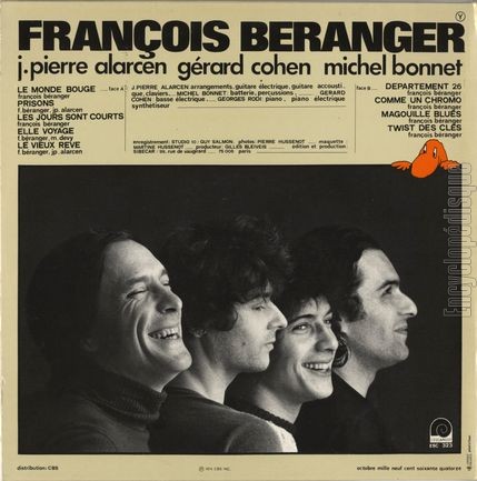 [Pochette de Le monde bouge (Franois BRANGER) - verso]