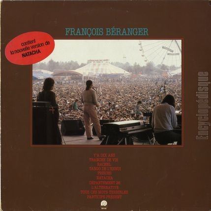 [Pochette de Y’a dix ans, Rachel, Natacha… (Franois BRANGER)]