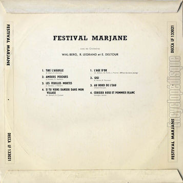 [Pochette de Festival Marjane (MARJANE) - verso]