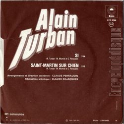 [Pochette de Si (Alain TURBAN) - verso]