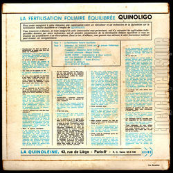 [Pochette de Quinoligo (PUBLICIT) - verso]