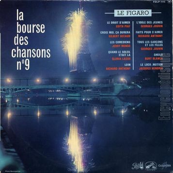 [Pochette de La bourse des chansons n 9 (La BOURSE DES CHANSONS)]