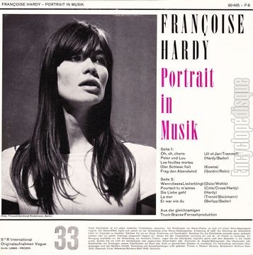 [Pochette de Portrait in Musik (Franoise HARDY) - verso]