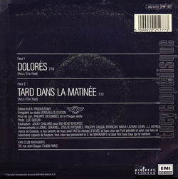 [Pochette de Dolors (MATADOR’S) - verso]