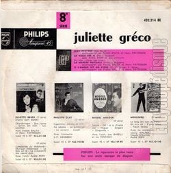 [Pochette de Java partout (Juliette GRCO) - verso]