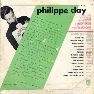 [Pochette de Philippe Clay (Philippe CLAY) - verso]