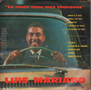 [Pochette de La route avec mes chansons (Luis MARIANO)]