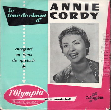 [Pochette de Le tour de chant d’Annie Cordy  l’Olympia (Annie CORDY)]