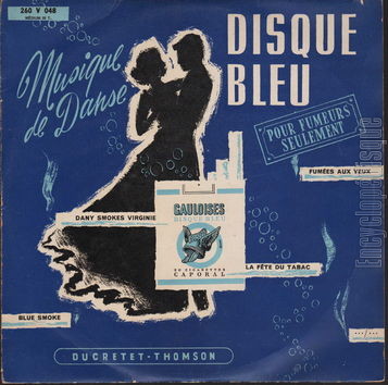 [Pochette de Disque bleu "Musique de danse pour fumeurs seulement" (COMPILATION)]