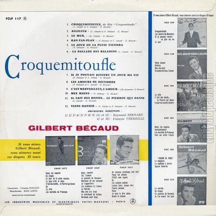 [Pochette de Croquemitoufle (Gilbert BCAUD) - verso]