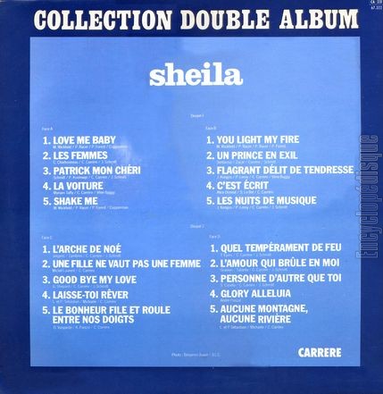 [Pochette de Love me baby (SHEILA) - verso]