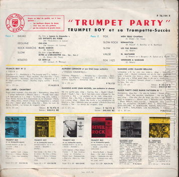 [Pochette de Trumpet party (TRUMPET BOY) - verso]