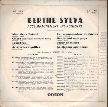 [Pochette de Mon vieux pataud (Berthe SYLVA) - verso]