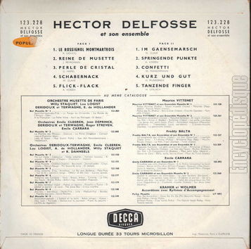 [Pochette de Les classiques de l’accordon (Hector DELFOSSE) - verso]