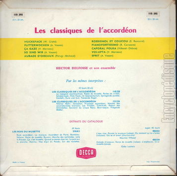 [Pochette de Les classiques de l’accordon (Hector DELFOSSE) - verso]