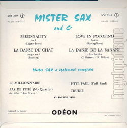 [Pochette de Personality (MISTER SAX AND CO) - verso]