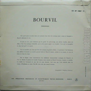 [Pochette de Les crayons,  bicyclette, Pour sr… (BOURVIL) - verso]