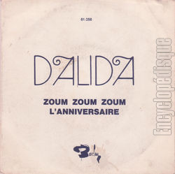 [Pochette de Zoum zoum zoum / L’anniversaire (DALIDA)]