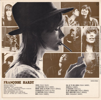 [Pochette de Onzime album (Franoise HARDY) - verso]