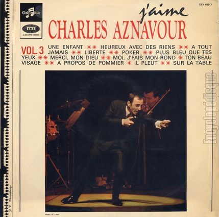 [Pochette de J’aime Charles Aznavour - vol. 3 (Charles AZNAVOUR)]