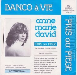 [Pochette de Banco  la vie (Anne-Marie DAVID) - verso]