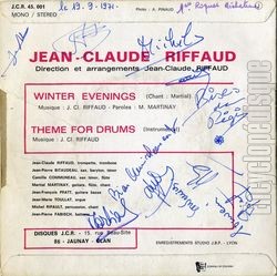 [Pochette de Winter evenings (Jean-Claude RIFFAUD) - verso]