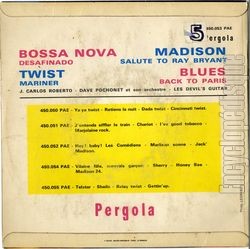 [Pochette de Bossa nova (COMPILATION) - verso]