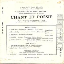 [Pochette de Chant et posie (DOCUMENT) - verso]