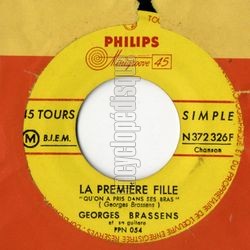 [Pochette de Une jolie fleur "dans une peau d’vache" (Georges BRASSENS) - verso]