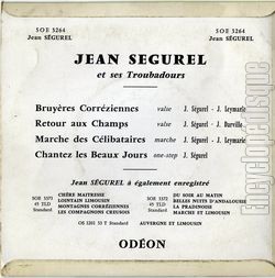 [Pochette de Bruyres correziennes (Jean SGUREL) - verso]