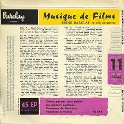 [Pochette de Chiens perdus sans collier - vol. 11 (Eddie BARCLAY) - verso]