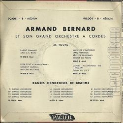 [Pochette de Au matin (Armand BERNARD) - verso]