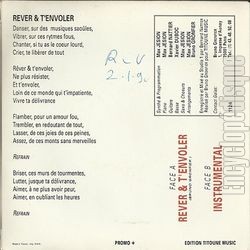 [Pochette de Rver & t’envoler (BRUNO (GRONFIER)) - verso]