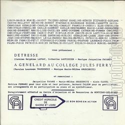 [Pochette de A Gnelard au Collge Jules Ferry (Les LVES DU COLLGE JULES FERRY) - verso]