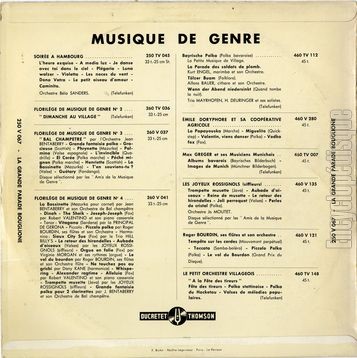 [Pochette de La grande parade Bouglione (Marcel POMEZ) - verso]