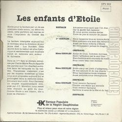 [Pochette de Les enfants d’toile (CHORALE et FANFARE D’TOILE) - verso]