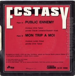 [Pochette de Public ennemy (ECSTASY) - verso]