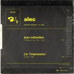 [Pochette de Jean-Sbastien (ALEC) - verso]