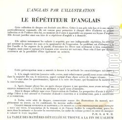 [Pochette de Le rptiteur d’anglais : L’anglais par l’illustration - album 1 (DOCUMENT) - verso]