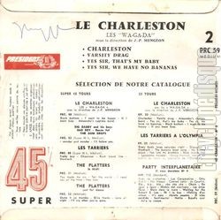 [Pochette de Charleston (Les WA GA DA (Wagada)) - verso]