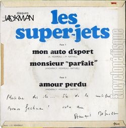 [Pochette de Mon auto d’sport (Les SUPER-JETS) - verso]