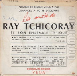 [Pochette de Popocatepelt (Ray TCHICORAY et son ensemble typique) - verso]