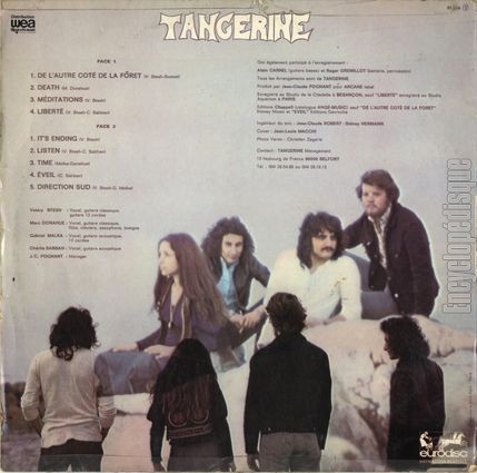 [Pochette de De l’autre ct de la fort (TANGERINE) - verso]