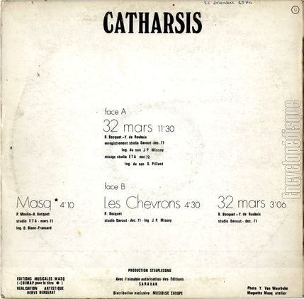 [Pochette de 32 mars (CATHARSIS) - verso]