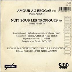 [Pochette de Amour au reggae (CHERRY-PONDY) - verso]