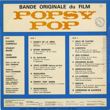 [Pochette de Popsy pop (B.O.F.  Films ) - verso]